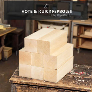 अधूरा Basswood प्रीमियम लकड़ी पर नक्काशी ब्लॉक शौक सेट - Product Image 2