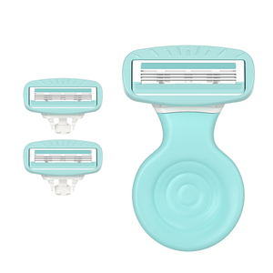 <span class=keywords><strong>Rasoir</strong></span> pour <span class=keywords><strong>femme</strong></span> en métal à triple lame en acier inoxydable avec étui de voyage - Product Image 2