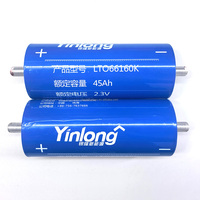Sel Baterai LTO Tingkat Pengosongan Tinggi 2.3V 45Ah Yinlong 66160 untuk Kendaraan Listrik Baterai Surya