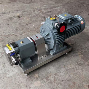 1Hp Food Grade Stainless Steel SS304 High Viscosity Rotary Lobe <b>Pump</b> With Mechanical Stepless Speed Regulation - Product Image 1