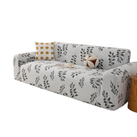 Housse de fauteuil inclinable à motif floral imprimé, extensible, moderne, lavable en machine, pour canapé simple, salon, hôtel, gris