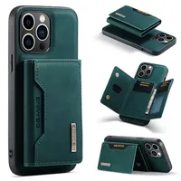 Étui portefeuille magnétique 2-en-1 en cuir de haute qualité avec fentes pour cartes pour iPhone 17 16 15 14 Pro Max 13 12 11