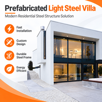 Villa préfabriquée en acier léger GloStar, structure en acier personnalisée pour les projets de construction résidentielle moderne