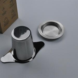 Filtro de Té Reutilizable de Acero Inoxidable 304 de Grado Alimenticio, Infusor de Té de Hojas Sueltas con Tapa y Logotipo Personalizado - Product Image 3