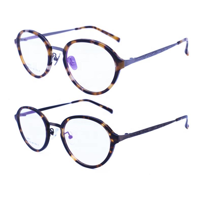 Monturas de gafas ópticas delgadas vintage ovaladas de brazo - Main Image