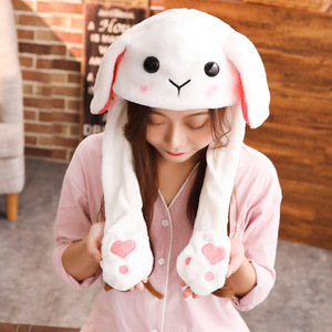 Cute Funny <strong>Plush</strong> Super-Sonic Gift <strong>HAT</strong> With Led Bunny <strong>Hat</strong> Ear Moving Jumping <strong>Hat</strong> for Christmas Halloween - Product Image 6