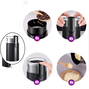 Molinillo de Café Portátil de Acero Inoxidable de 110/220 V, Pequeño y Mini, para Granos de Café y Especias - Product Image 4