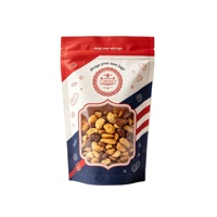 Op maat bedrukte bananenchips verpakking met hersluitbare sluiting, proteïnepoeder stand-up zip pouch, plastic snackzak voor gedroogd fruit