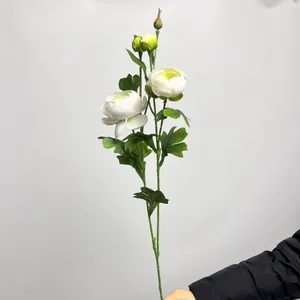 Ranúnculo Asiático de Seda Individual para Decoración de Bodas y Hogar, Venta al por Mayor de Fábrica, Precio al por Mayor, Flor Artificial, Muestra Gratuita, ODM - Product Image 2