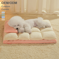 Lit pour chien et chat rectangulaire, lavable, solide, luxueux, écologique, antidérapant, moderne, matelas en nylon