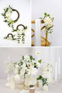 Rose en soie Combo Real Touch Faux fleur mélange <span class=keywords><strong>mariage</strong></span> Halloween fleurs artificielles boîte emballage pour bricolage Bouquets de mariée idées cadeaux - Product Image 5