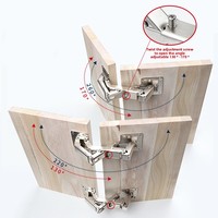 Charnières de porte de placard modernes sans cadre, réglables hydrauliquement à 170 degrés, à fermeture douce, écologiques, durables, pour maison et bureau