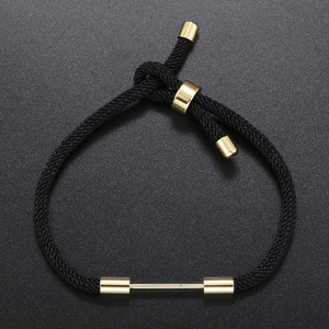Componentes para Pulseras de Cuerda Roja, Deslizador Cilíndrico de Oro de 18K, Base para Pulseras, Accesorios para Fabricación de Joyería DIY - Product Image 4