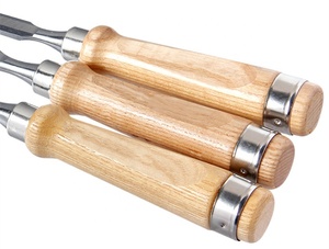 Royal Sino Cheap Price Woodworking 60CRV <strong>Chisel</strong> Set <strong>4</strong> Pieces Set for Wood Turning - Product Image 5