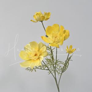 Bouquet de marguerites artificielles en soie, fleurs blanches, haute simulation, décoration de mariage - Product Image 3