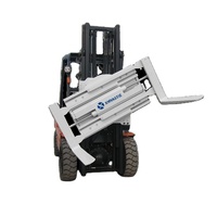 Rotateur de poubelle de pince de fourche rotative hydraulique à 360 degrés manipulant la cargaison sur palettes