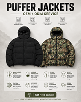 Vestes matelassées streetwear personnalisées, imperméables, coupe-vent, doudounes gonflées, manteaux réversibles, sublimation camouflage, veste puffer
