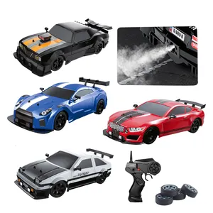 4wd 18km+/h fast speed racing remote 1/16 scale drift cars for kids with smoke