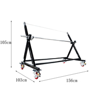 Distributeur de papier kraft métallique JH-Mech personnalisé avec broche rotative polie, flexible, mobile et à roulettes verrouillables