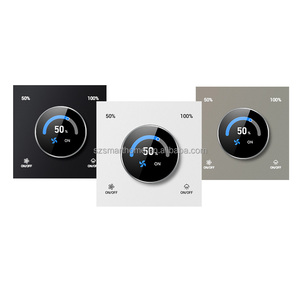 Interruttore Dimmer per Ventilatore Elettrico da Parete con Controllo Remoto App, Regolazione Luminosità LED, Design Rotante Compatibile Zigbee per Casa Intelligente - Product Image 4
