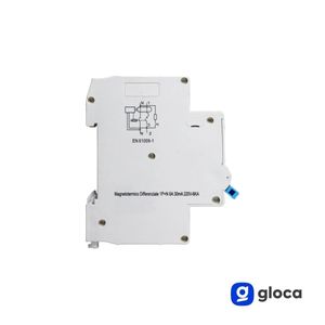 โกลก้า อาร์ซีโบ มินิเซอร์กิตเบรกเกอร์ 1P+N 6A 30Ma 220V C6 1 โมดูล ติดตั้งบนรางดิน - Product Image 5