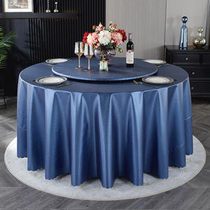 Nappe de table ronde moderne en cuir PU imprimé, épaisse, imperméable, lavable et résistante à l'huile pour les événements - Product Image 3