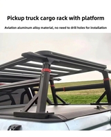 New Aluminium Cross Bar Roof Rack for Pickup Truck Bed-Heavy-Duty 500KG Load Capacity Adjustable Length Fits Toyota & Ford