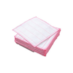 Paño de Cocina de Gasa de Algodón de 5 Capas, Paño de Limpieza Grueso y Absorbente con Diseño de Rayas Rectangulares - Product Image 3