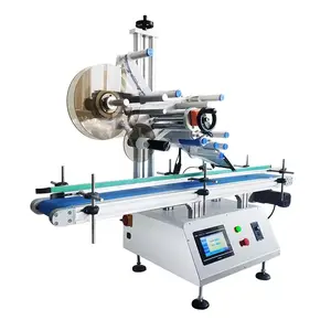 vollautomatische etikettier- und flachetikettiermaschine desktop halbautomatische kleine runde flasche automatische etikettiermaschine