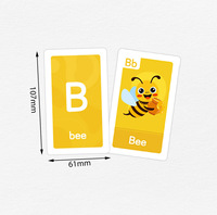 Alfabeto ECO niños mayúsculas chico aprendizaje educativo Flashcard servicios de impresión personalizado impreso tarjetas Flash o naipes