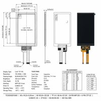 Module d'écran tactile LCD TFT IPS 5,46 pouces 720x1280 HD MIPI DSI G+G capacitif 300 nits pour panneau de commande d'appareil intelligent