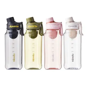 Factory Promotion Cheap Reusable Personalized Water Bottle With Customized Logo For Juice Plastic Drinking Bottle 750ml 1000ml