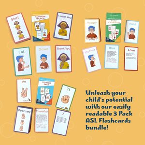 Tarjetas de lenguaje de señas en inglés para niños sordos, incluyen palabras de inicio, vocabulario y palabras de alta frecuencia, personalizables para el cliente - Product Image 3