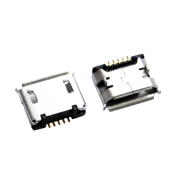 Micro USB Type B Female Connector 5-Pin Design JHW Brand 1A Rated Current Customizable Length