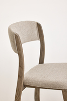 Ensemble de chaises de salle à manger en bois ciré blanc minimaliste de couleur claire, style nordique, adapté aux maisons, hôtels et restaurants