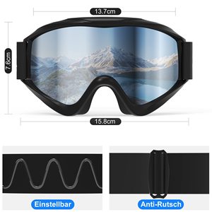 畅销防风滑雪护目镜可弯曲安全舒适TPU框架儿童滑雪护目镜 - Product Image 5