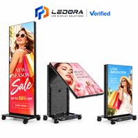 Layar Poster LED Portabel P2.0 HDR10 Full Color 1080P dengan Kecerahan 500-1000cd untuk Toko Ritel Komersial dan Pusat Perbelanjaan