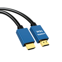 Cable 2.2 de 96 Gbps, 16K a 60 Hz, Macho a Macho, Conector Azul, Revestimiento TPE, Transmisión de Datos de Alta Velocidad con Ethernet VRR/ALLM para TV