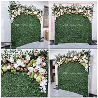 Nouvelle Arrivée Mur de fleurs artificielles pour décoration de scène de mariage, toile de fond et décoration florale pour fête d'anniversaire