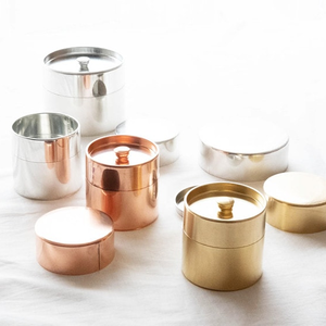 Contenitori rotondi di zucchero per caffè a tenuta stagna a doppio coperchi per spezie Matcha latta <span class=keywords><strong>da</strong></span> 400ml/560ml 304 in acciaio inossidabile - Product Image 5