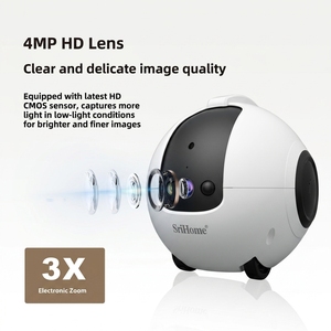 Robot de soin des animaux de compagnie - Robot intelligent pour se déplacer dans la maison pour chats et chiens - Caméra haute définition 4MP - Product Image 3