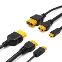 Conector Macho y Hembra Amass XT30 XT60 XT90, Cable de Extensión de Moldeo por Inyección