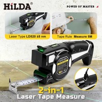 Mètre laser automatique rechargeable noir 5M, outil de mesure de distance portable, accessoires auto, cadeau pour l'extérieur
