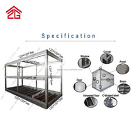 Maison en conteneur pliable préfabriquée moderne de 20 pieds et 40 pieds à construction rapide modulaire minuscule bureau à domicile porte en acier Allstar structure en acier