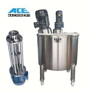 Cuve de mélange homogénéisatrice combinée 500L/1000L en acier inoxydable avec chemise chauffante, machine de fabrication de shampoing, crème, cosmétiques et déodorants en stick - Product Image 5