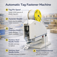 Machine d'étiquetage à agrafes en plastique avec agrafes en plastique pour étiquettes de lavage de jeans et chaussettes