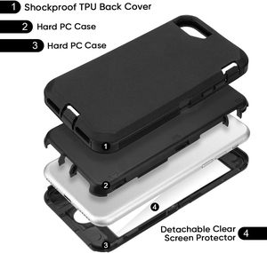 Coque Defender pour <span class=keywords><strong>iPhone</strong></span> <span class=keywords><strong>SE</strong></span> 2025 <span class=keywords><strong>2020</strong></span> 2022 2nd 3rd 4th Gen Clip de <span class=keywords><strong>ceinture</strong></span> étui robuste robuste antichoc housse de protection - Product Image 3