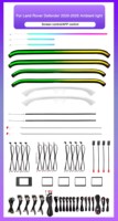 Kit d'éclairage d'ambiance intérieur LED 12V SJC pour Land Rover Defender 2020-2025, éclairage ambiant dynamique de voiture à 64 couleurs, décoration