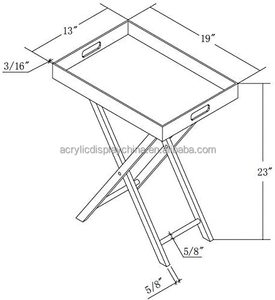 Hiện Đại 19X13 Inch 23 Inch Cao Acrylic Folding Tray Bảng Acrylic Side Bảng - Product Image 6