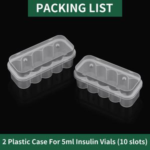 Estuche de Viaje Ecológico para Péptidos, 3 Compartimentos de 3 ml, Kit Completo con Estuche de PP, Frascos de Vidrio, Tapas de Aluminio y Sellos de Butilo, OEM - Product Image 4